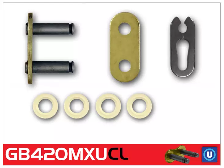 RK GB420MXU2 Ketjulukko Kulta - Moottoripyörän Ketjulukot - 99533 - 1