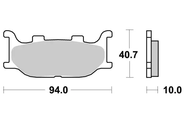 Sbs Jarrupalat Ceramic - Moottoripyörän Jarrupalat - 104683 - 1
