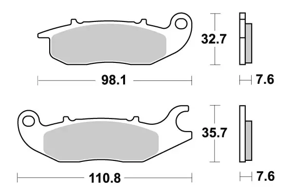 Sbs Jarrupalat Ceramic (797HF) - Moottoripyörän Jarrupalat - 105163 - 1