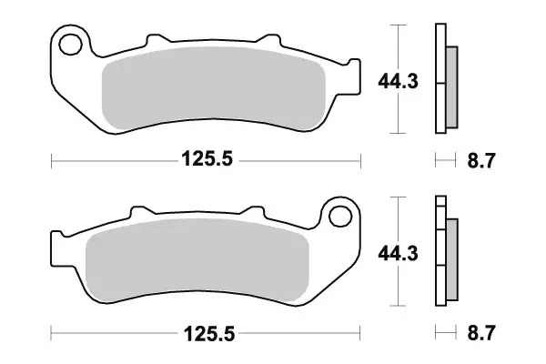 Sbs Jarrupalat Sintered - Moottoripyörän Jarrupalat - 104333 - 1
