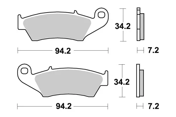 Sbs Jarrupalat Sintered - Moottoripyörän Jarrupalat - 105043 - 1