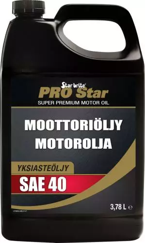 Star brite Moottoriöljy SAE40 diesel-ja bens.moottoreihin 3,78L - Veneöljyt & polttoaineen lisäaineet - 108143 - 1