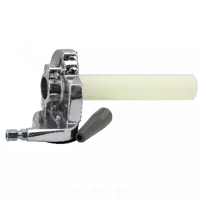 TNT Kaasukahva, Yleismalli, Pikakaasu, Kiiltävä alumiini - Mopon & Skootterin Kahvakumit - 97613 - 1