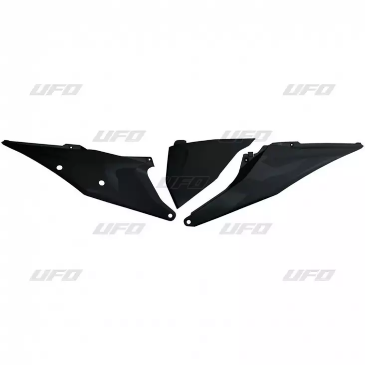 UFO Sivunumerokilvet KTM125-525 SX/SXF 19-22 EXC/EXC-F 20-23 Musta 001 - Moottoripyörän Sivupaneelit - 85413 - 1