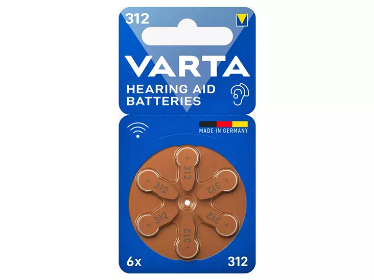 VARTA, HEARING AID, 312 KUULOKOJEPARISTO 6 KPL - Yleisosat ja tarvikkeet - 44823 - 1