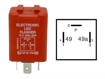 VILKKURELE LED 12V 3-NAP. - Yleisosat ja tarvikkeet - 69813 - 1