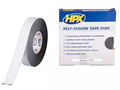 VULGANOINTITEIPPI MUSTA HPX 19MMX10M - Yleisosat ja tarvikkeet - 49383 - 1