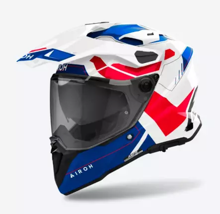 Airoh Kypärä Commander 2 Reveal Sininen/Punainen Kiiltävä L - MP Adventure-kypärät - 87923 - 1
