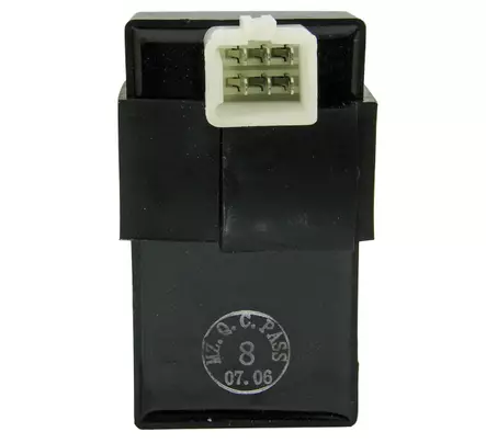 CDI-Laite, 1-napainen pistoke, Kiina-skootterit 4-T 50cc - Mopon & Skootterin CDI-laitteet - 98393 - 1