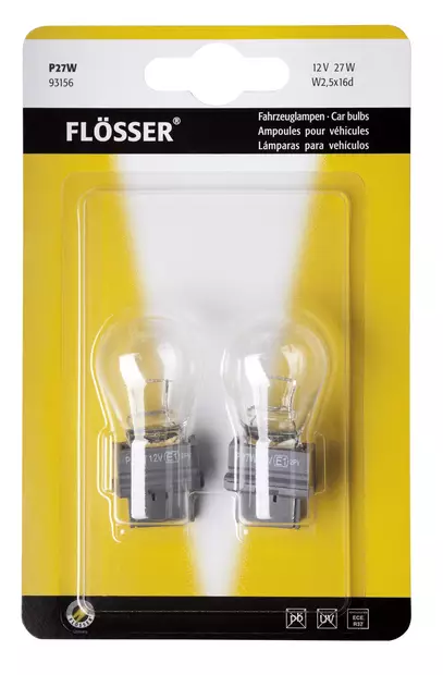 Flösser Polttimo 12V27W 2.5x16d P27W Blister Polaris - Veneen Polttimot - 111083 - 1
