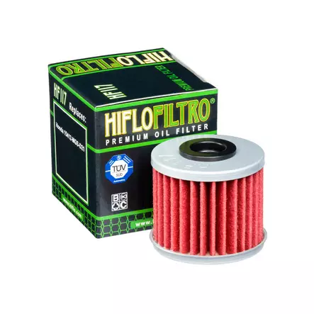 Hiflo öljynsuodatin HF117 - Moottoripyörän Öljynsuodattimet - 106773 - 1