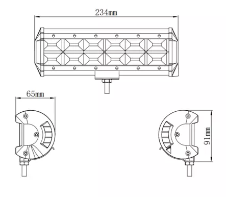 Kinwons Led Kaukovalopaneeli 10-30V 144W Flood - Mönkijän Valot & linssit - 78463 - 1