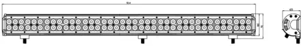 Kinwons Led Kaukovalopaneeli 10-30V 234W Combo - Mönkijän Valot & linssit - 78353 - 1