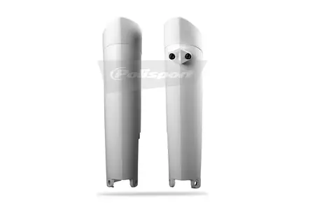 Polisport Fork Guards SX/F 08-14 EXC/F 08-15 TC/FC 125/450 14-15 White - Moottoripyörän Suojat & suojukset - 105753 - 1