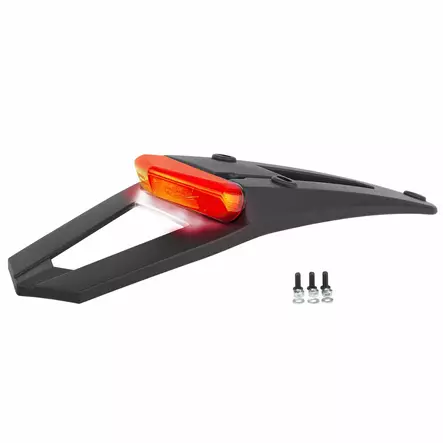 Polisport spoiler r.fender homol. led w/license plate light RSP 3.0 Black (15) - Moottoripyörän Muut muoviosat - 105473 - 1