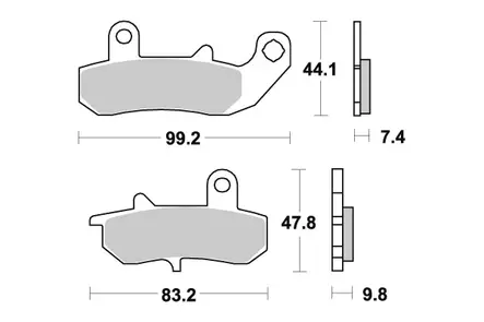 Sbs Jarrupalat Ceramic - Moottoripyörän Jarrupalat - 105173 - 1