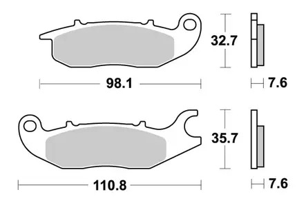 Sbs Jarrupalat Ceramic (797HF) - Moottoripyörän Jarrupalat - 105163 - 1