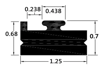 Sno-X Liukukisko Polaris 142cm Grafiitti - Moottorikelkan Liukukiskot - 78403 - 1