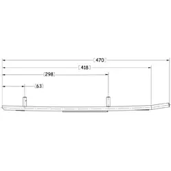 Sno-X Ripper Four Ohjausrauta pari 4" Kovametalli - Moottorikelkan Ohjausraudat - 96853 - 1
