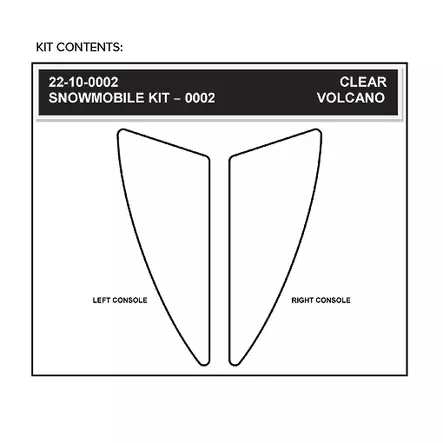 Stompgrip Snowmobile Tank & Console Grip - Volcano : Clear - Moottorikelkan Lisävarusteet - 98383 - 1