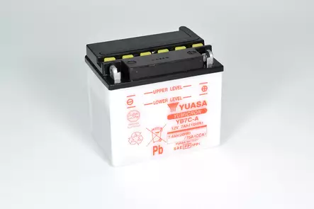 Yuasa akku, YB7C-A (cp) Happopatruuna mukana (4) - Yleisosat - Akut - 107783 - 1