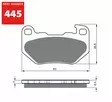 GOLDFREN Jarrupalat 445 Ceramic Carbon AD - Moottoripyörän Jarrupalat - 78223 - 1
