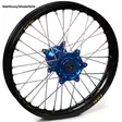 Haan wheel TC85 25-.. 16-1,85 BLACK RIM/BLUE HUB - Moottoripyörän Täydelliset vanteet - 78743 - 1