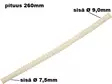 JOUSTAVA POLTTOAINELETKU 1X7,5MM + 1X 9,0MM / 260MM - Yleisosat ja tarvikkeet - 21863 - 1