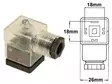LIITINPISTOKE 26X26MM 3-NAP LED - Yleisosat ja tarvikkeet - 54053 - 1