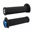 ODI (Single-Clamp) GRIPS RUFFIAN ATV/PWC - V2.1 L/O 125mm ¾ Flg Black w/Blue Cla - Moottoripyörän Ohjaus & hallinta - 81443 - 1