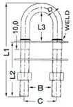 Osculati keulasilmukka RST 12,5x136mm - Vahat & kiillokkeet - 67953 - 1