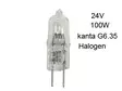 POLTTIMO MINIHALOGEN 24V 100W G6,35 - Yleisosat ja tarvikkeet - 36093 - 1