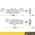 ProX Jarrupalasarja Eteen KX80/85/100 '97-23 + RM85 '05-23 - Moottoripyörän Jarrupalat - 91303 - 1
