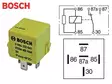 RELE BOSCH 12V 30/40A 87A VASTUKSELLA B-KYTKENTÄ - Yleisosat ja tarvikkeet - 76173 - 1