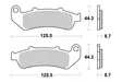 Sbs Jarrupalat Sintered - Moottoripyörän Jarrupalat - 104333 - 1