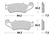 Sbs Jarrupalat Sintered - Moottoripyörän Jarrupalat - 105043 - 1