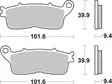 Sbs Jarrupalat Sintered Taakse - Moottoripyörän Jarrupalat - 101863 - 1