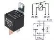 TEHORELE 12V 70A 4N. 2X9,5 PIDIKKEELLÄ - Yleisosat ja tarvikkeet - 42973 - 1