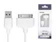 USB-KAAPELI 1,2M USB - 30-PIN DOCK, VALKOINEN =1800-0335 - Yleisosat ja tarvikkeet - 46273 - 1