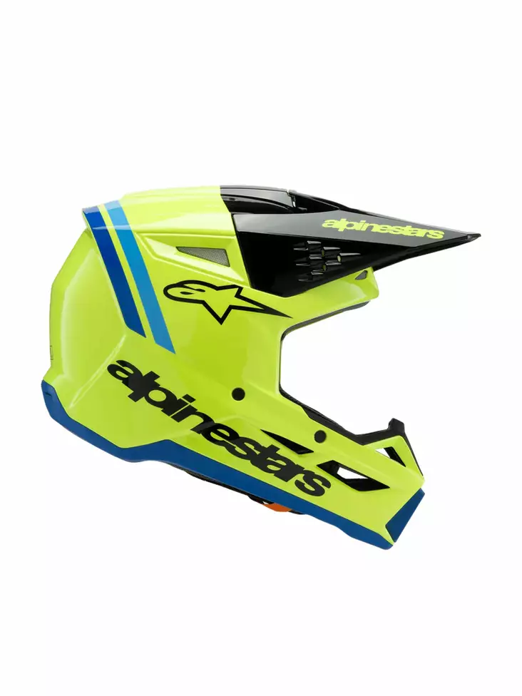 Alpinestars Kypärä SM3 Nuorten Radium Keltainen Fluo/Musta/Sininen YM 50-51cm - MP Lasten kypärät - 87794 - 1