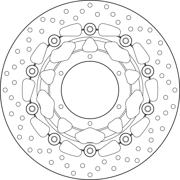 Brembo Serie Oro jarrulevy kelluva - Moottoripyörän Jarrulevyt - 101884 - 1