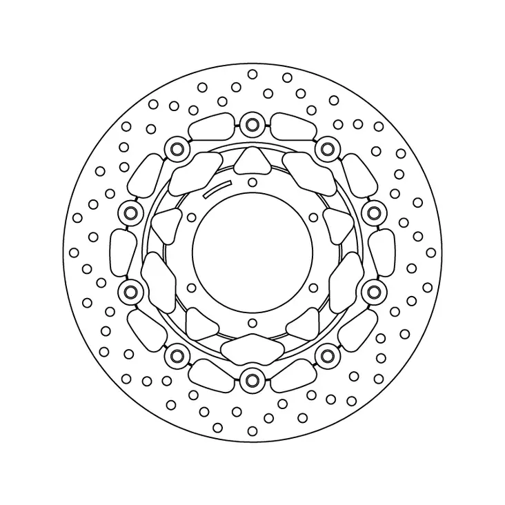 Brembo Serie Oro jarrulevy kelluva - Moottoripyörän Jarrulevyt - 102634 - 1