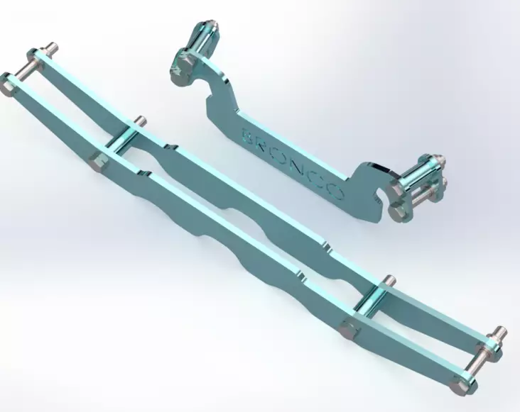 Bronco Korotussarja Yamaha Grizzly 700 2016- +50mm - Mönkijän Iskunvaimentimien lisävarusteet - 78854 - 1