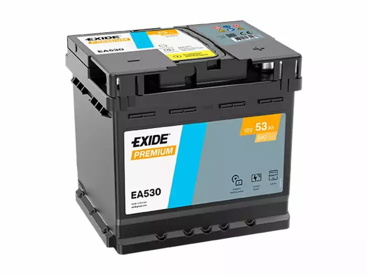 EA530 EXIDE PREMIUM 53AH 207X175X190 -/+ 540A - Yleisosat ja tarvikkeet - 45614 - 1