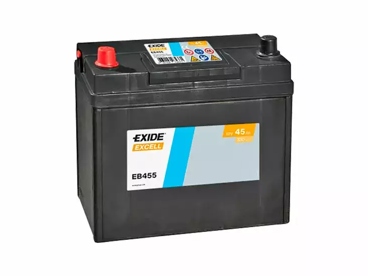 EB455 EXIDE EXCELL 45AH 237X127X227 +/- 330A - Yleisosat ja tarvikkeet - 45794 - 1