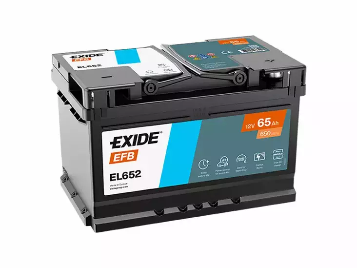 EL652 EXIDE EFB 65AH 278X175X175 -/+ 650A - Yleisosat ja tarvikkeet - 44974 - 1