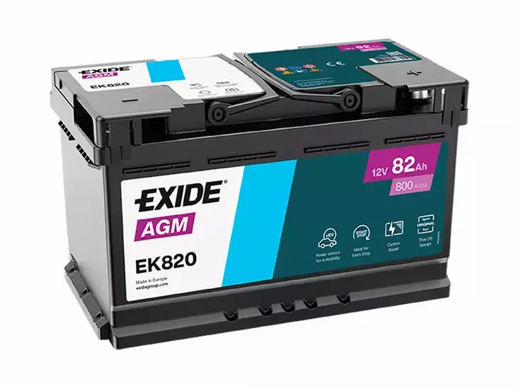 EXIDE AGM 82AH 315X175X190 -/+ 800A - Yleisosat ja tarvikkeet - 45344 - 1