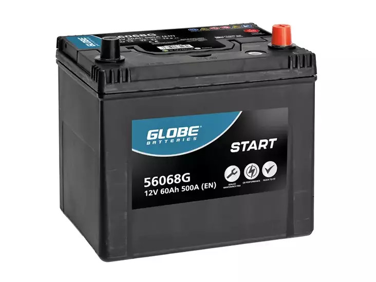 GLOBE START SMF 60AH 231X173X225 -/+ 500A EN - Yleisosat ja tarvikkeet - 46264 - 1