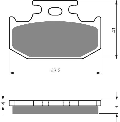 GOLDFREN Jarrupalat 001 Ceramic Carbon K1 - Moottoripyörän Jarrupalat - 88524 - 1