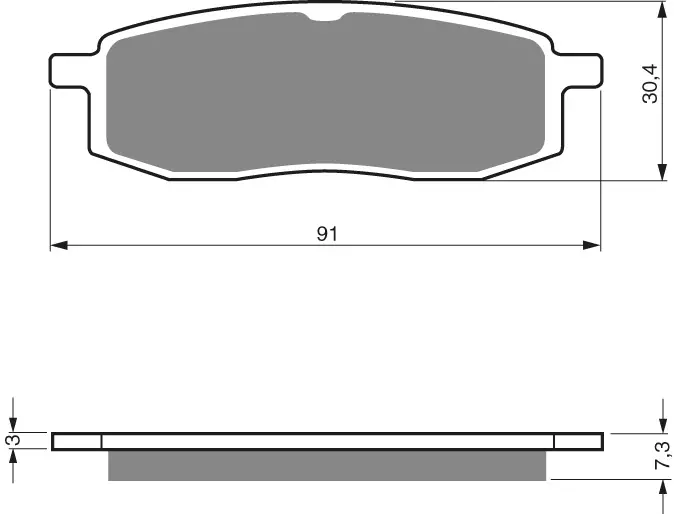 GOLDFREN Jarrupalat 043 Ceramic Carbon AD - Moottoripyörän Jarrupalat - 88684 - 1